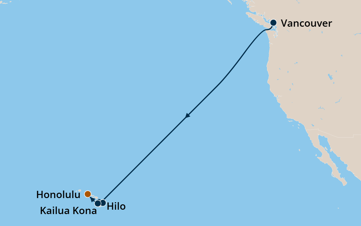 Hawaii - Cruise Map