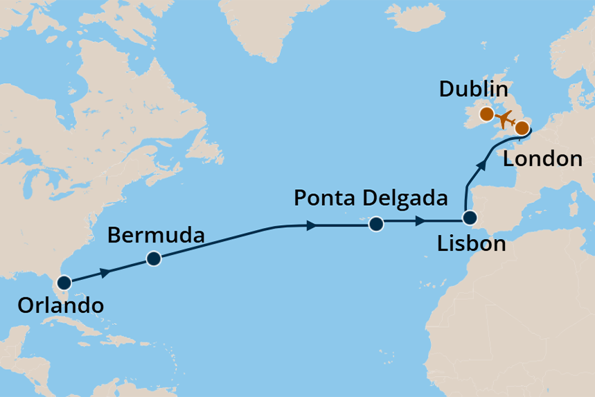 Transatlantic - Cruise Map