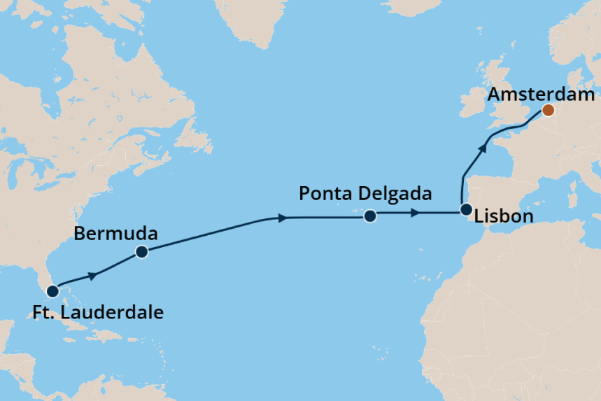Transatlantic - Cruise Map