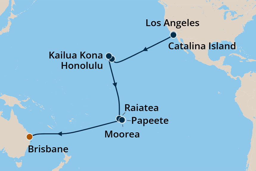 Transpacific - Cruise Map