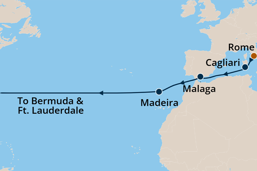 Transatlantic - Cruise Map