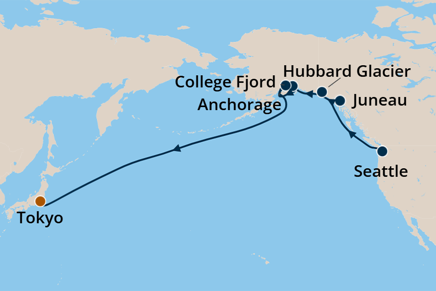 Transpacific - Cruise Map