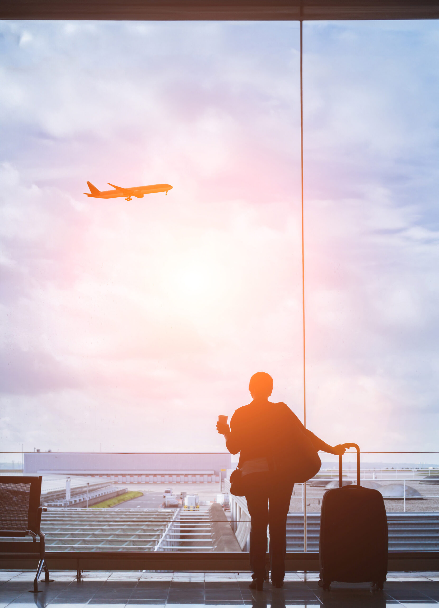 Travelers at an airport