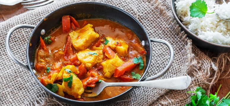 Keralan coconut fish curry