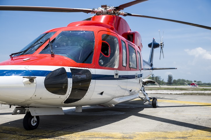 Emergency evacuation helicopter