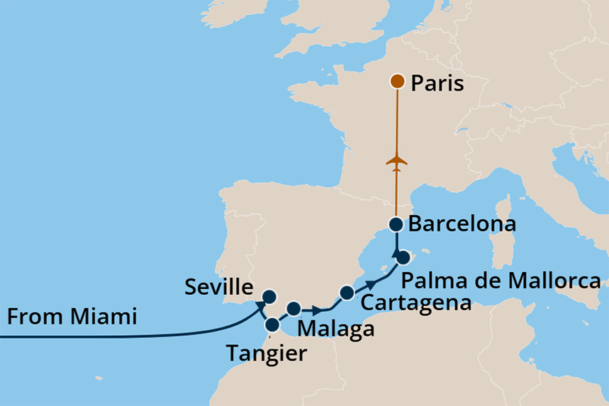 Transatlantic - Cruise Map