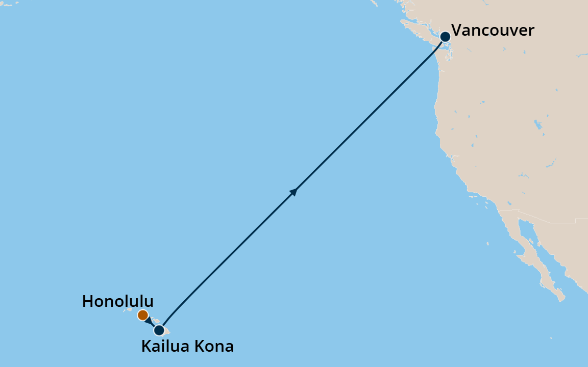Hawaii - Cruise Map