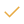 Checkmark icon, indicating completion or selection.