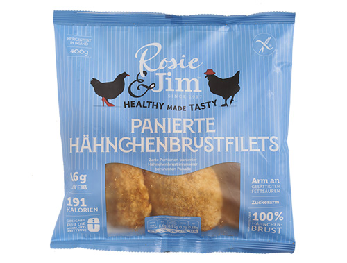 Panierten Hähnchenbrustfilets