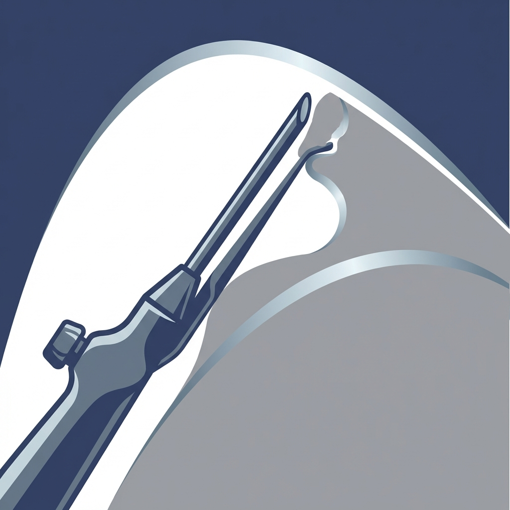 Endoscope and micro-instrument removing blockage during FESS