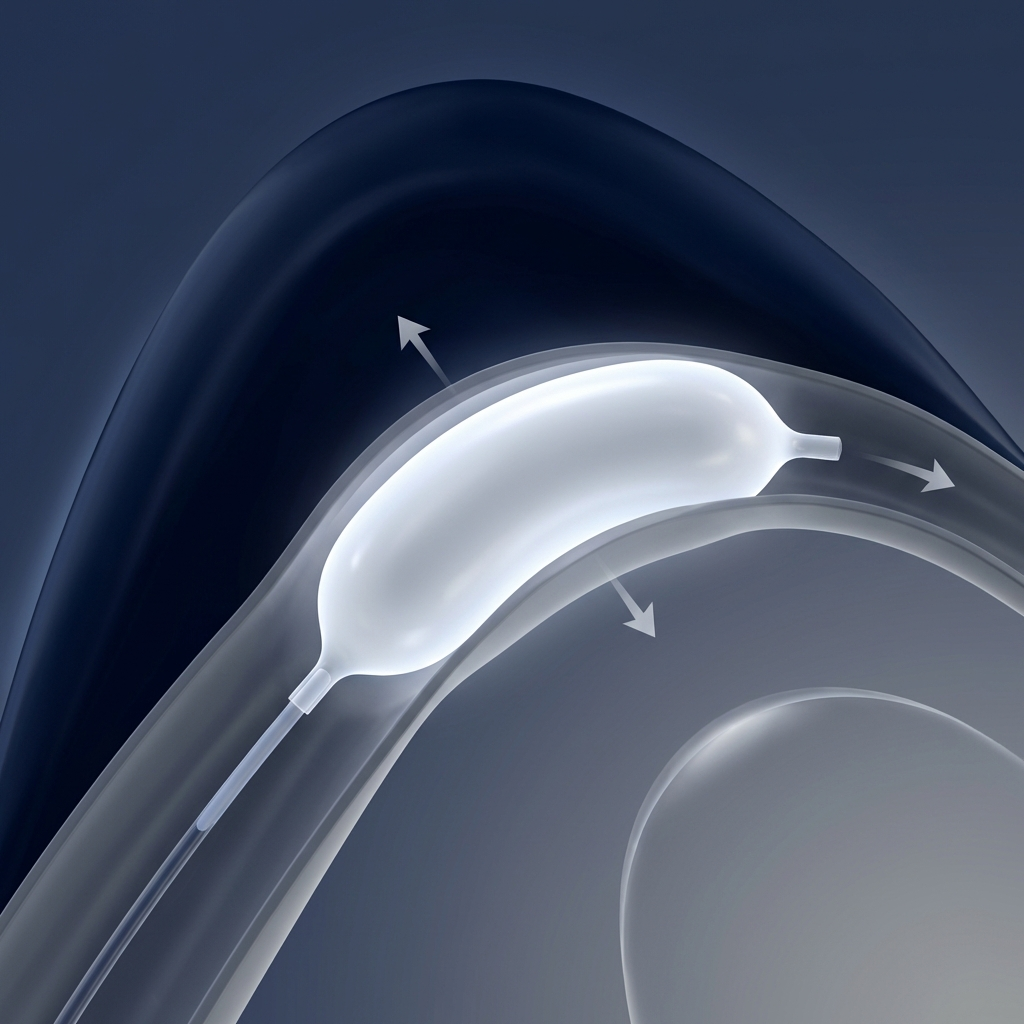 Balloon sinuplasty widening sinus drainage pathway