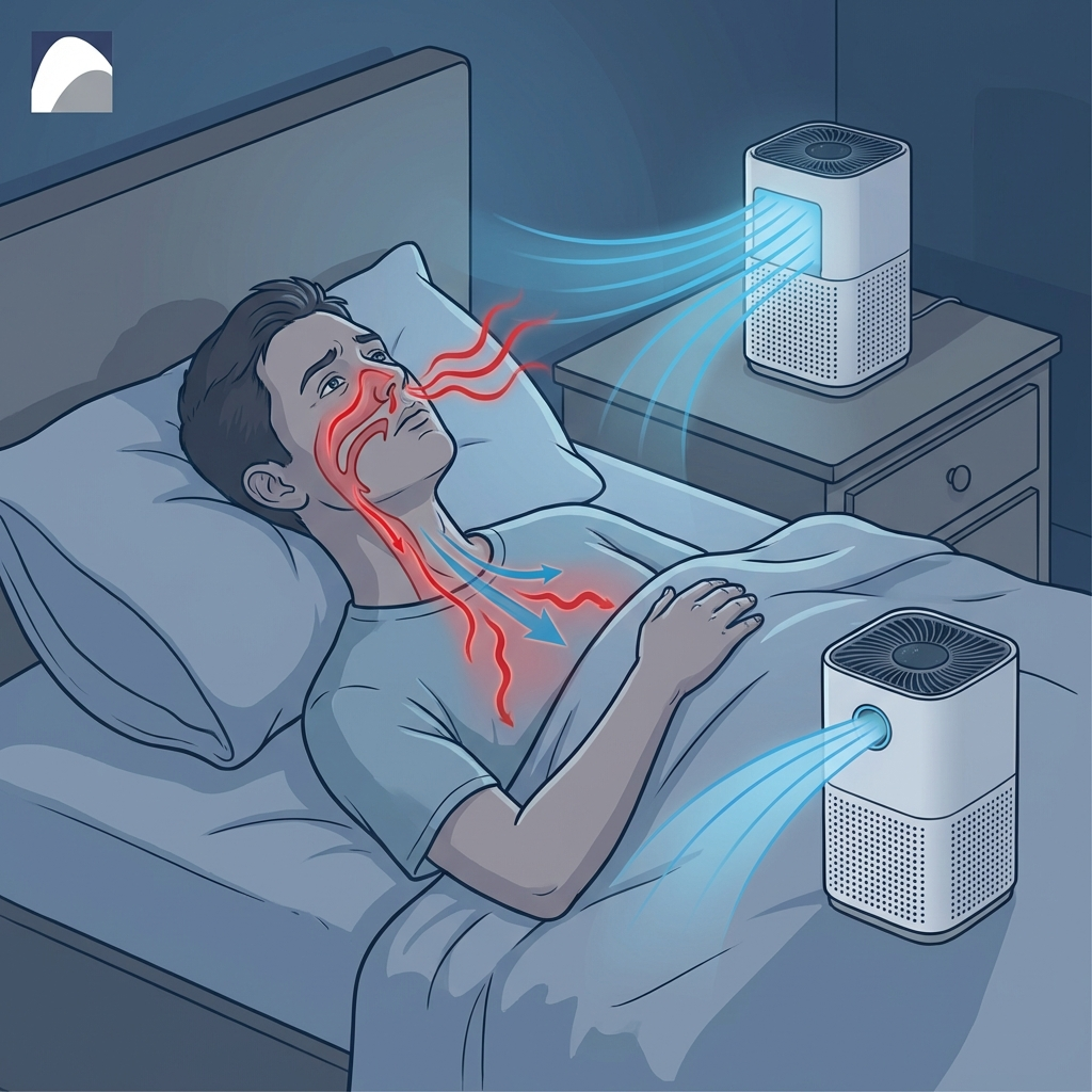 Sleep disruption from congestion and post-nasal drip