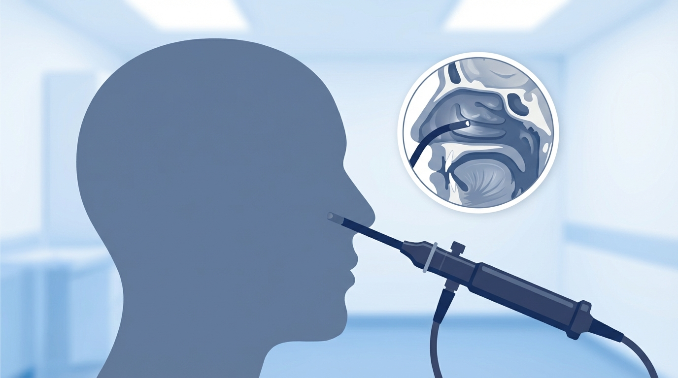 ENT nasal endoscopy scene