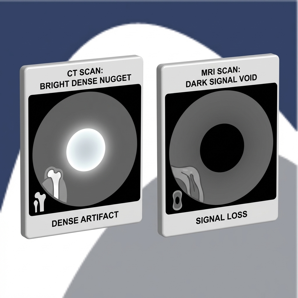 CT and MRI scan style frames with dense and void patterns