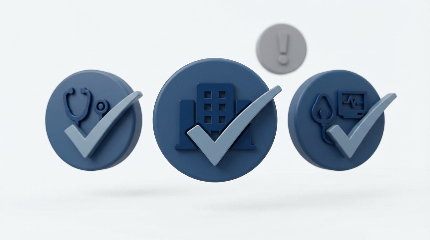 In-network verification for doctor, facility, anesthesia