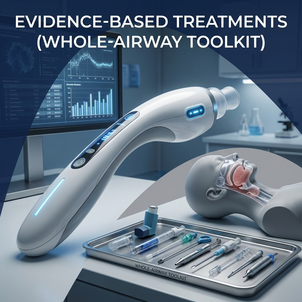 Evidence-based whole-airway treatment toolkit for OSA and ENT health