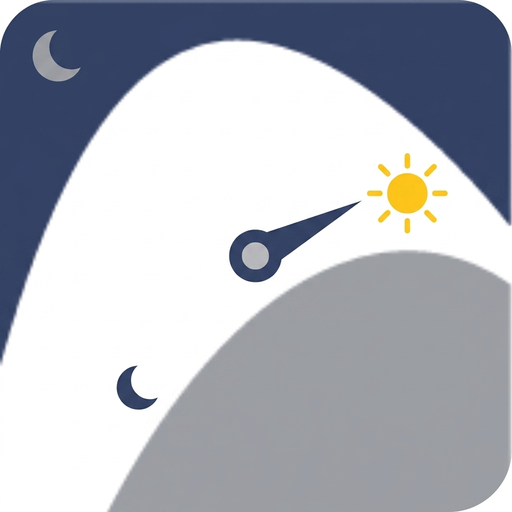 Alertness dial turned up toward the sun at night