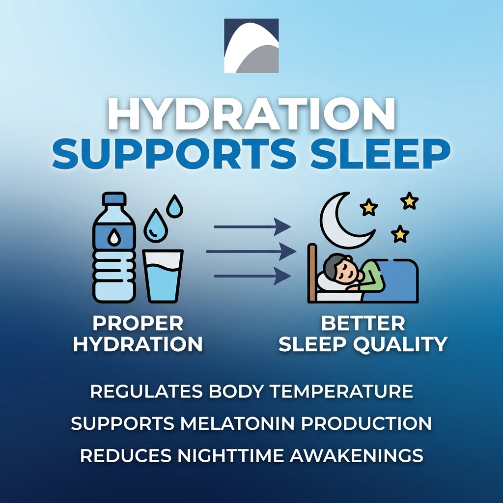 Hydration supports sleep