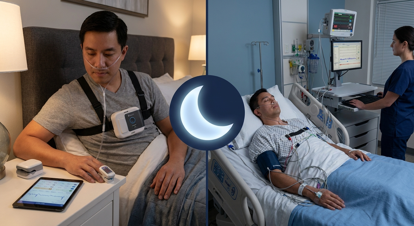 Testing options: home sleep test kit versus in-lab setup