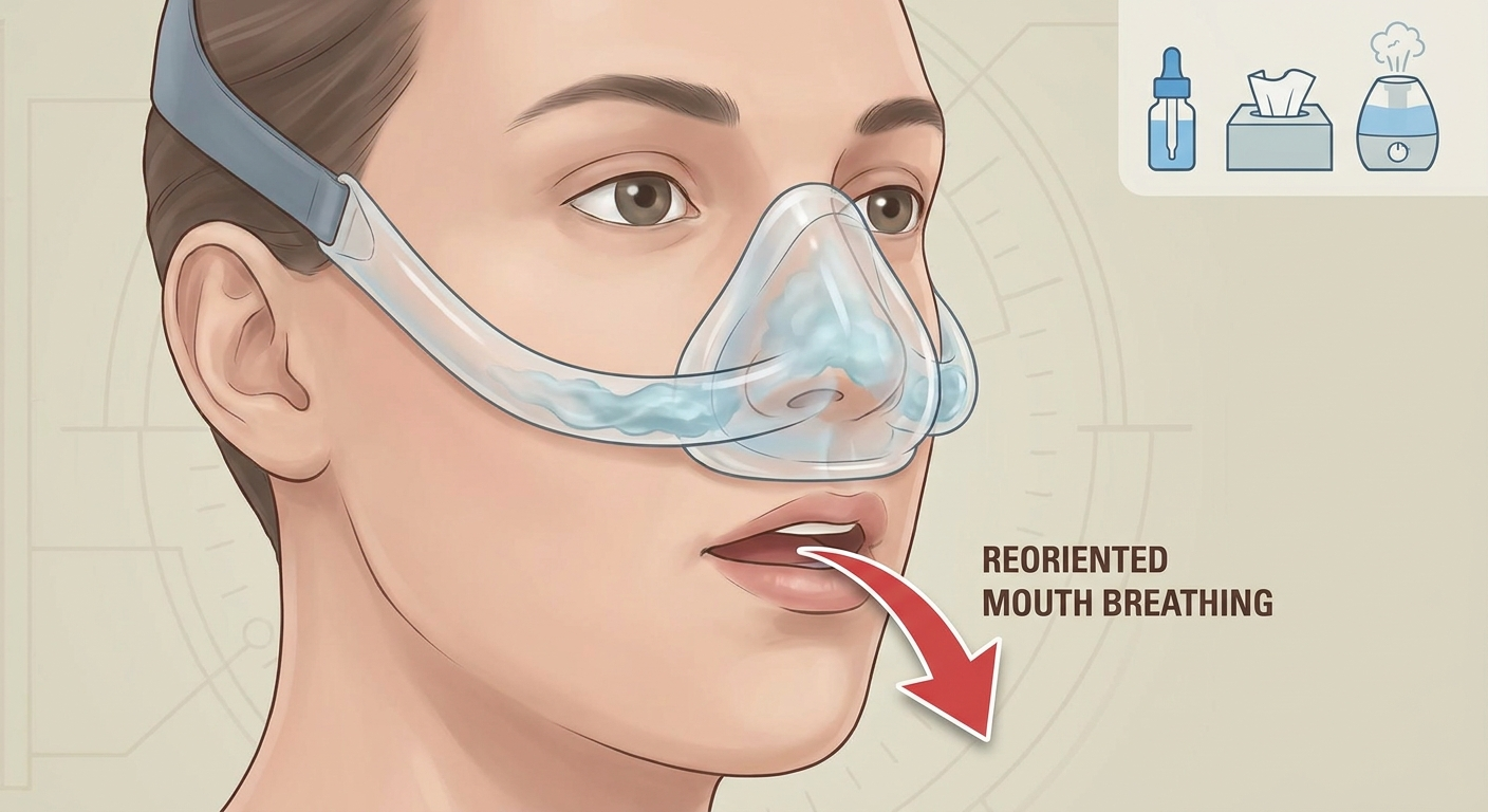 Nasal congestion affecting CPAP