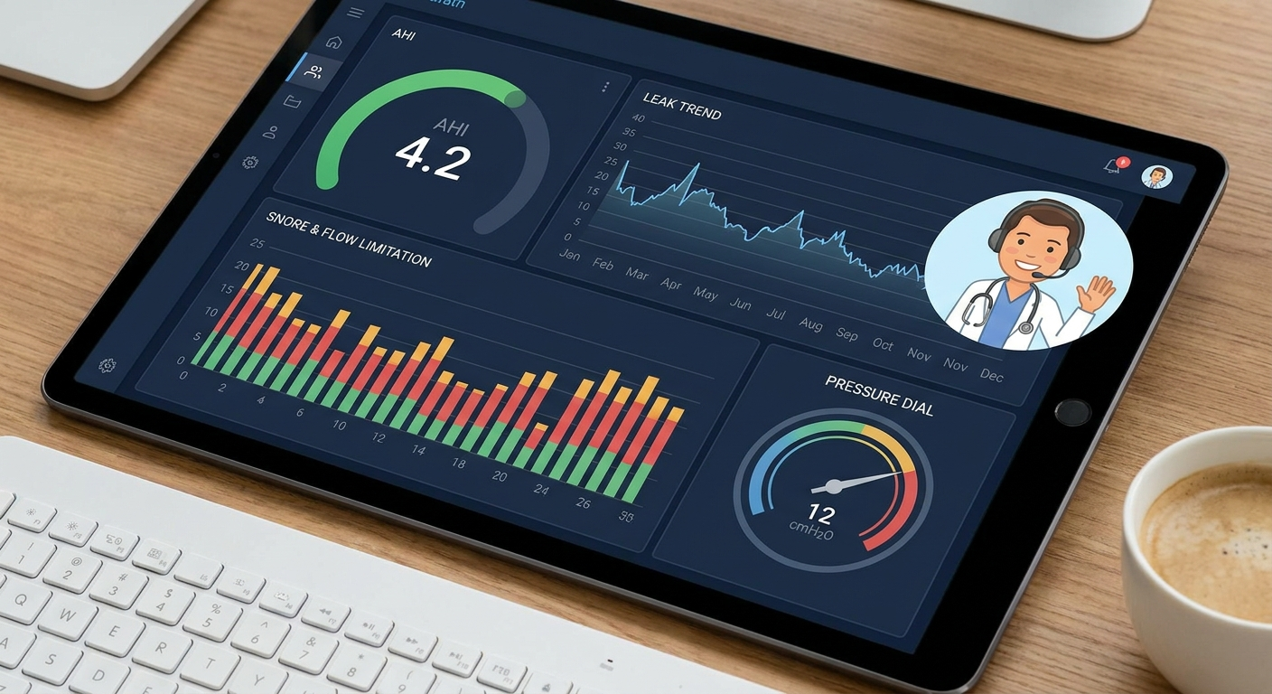 Data review and pressure tuning dashboard