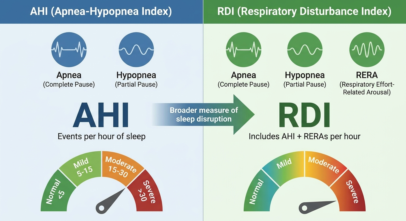 AHI/RDI at a glance