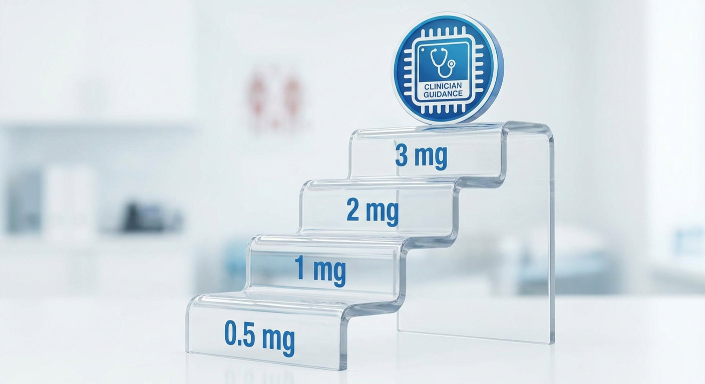 Start-low melatonin dose ladder with clinician guidance