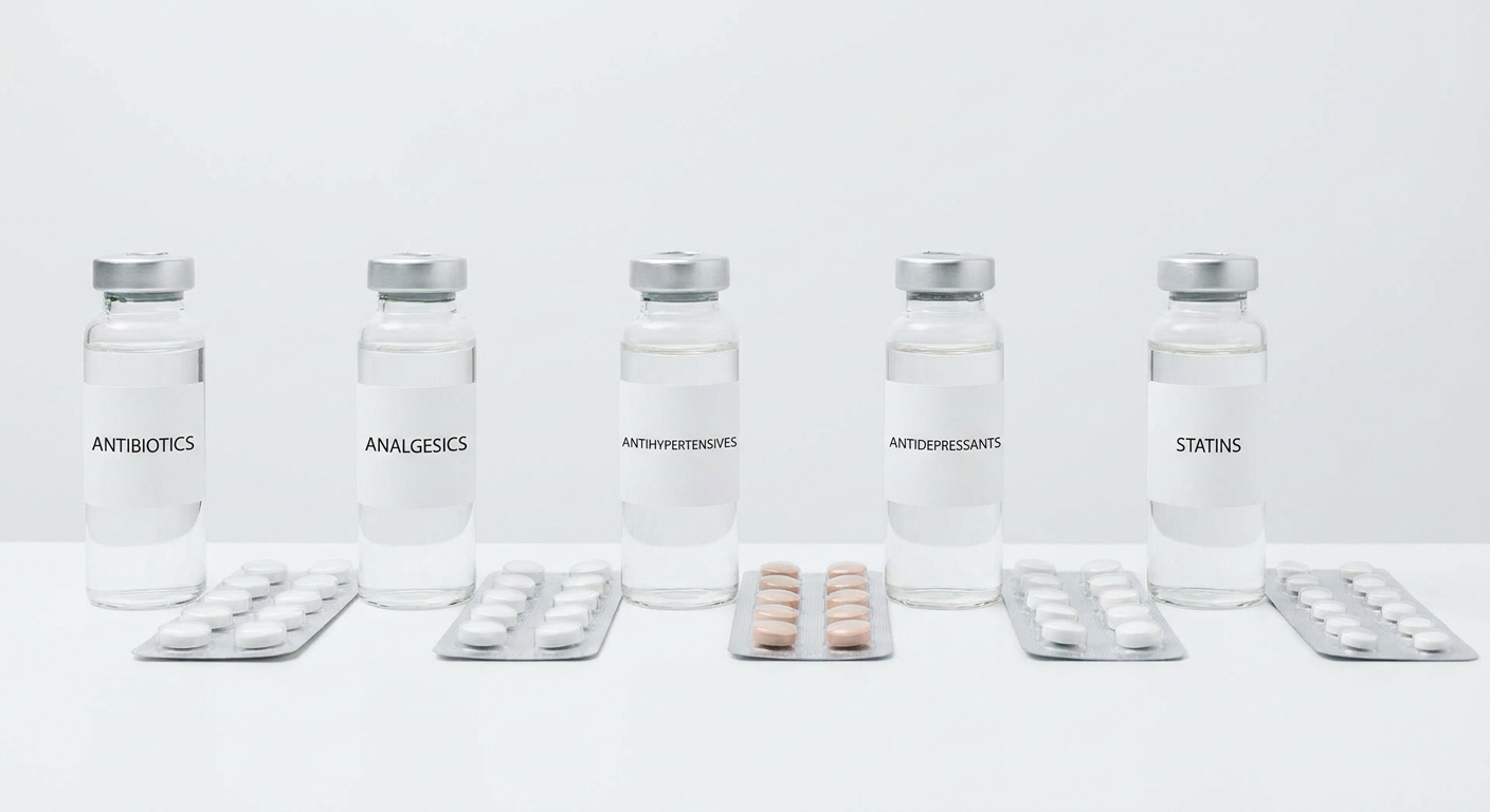 Lineup of hypnotic medication classes (generic, no brands)