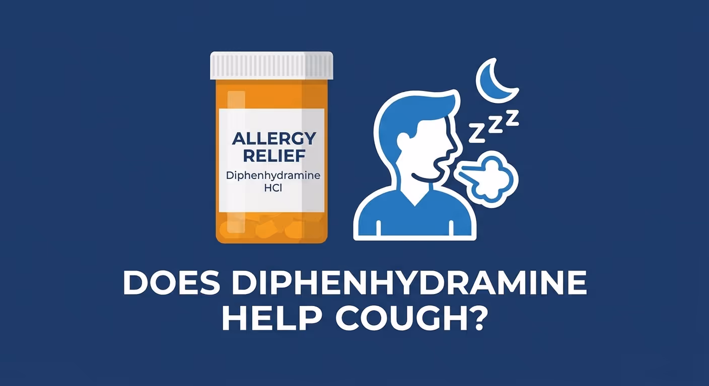 Benadryl for Cough: Does Diphenhydramine Help Relieve Cough Symptoms?