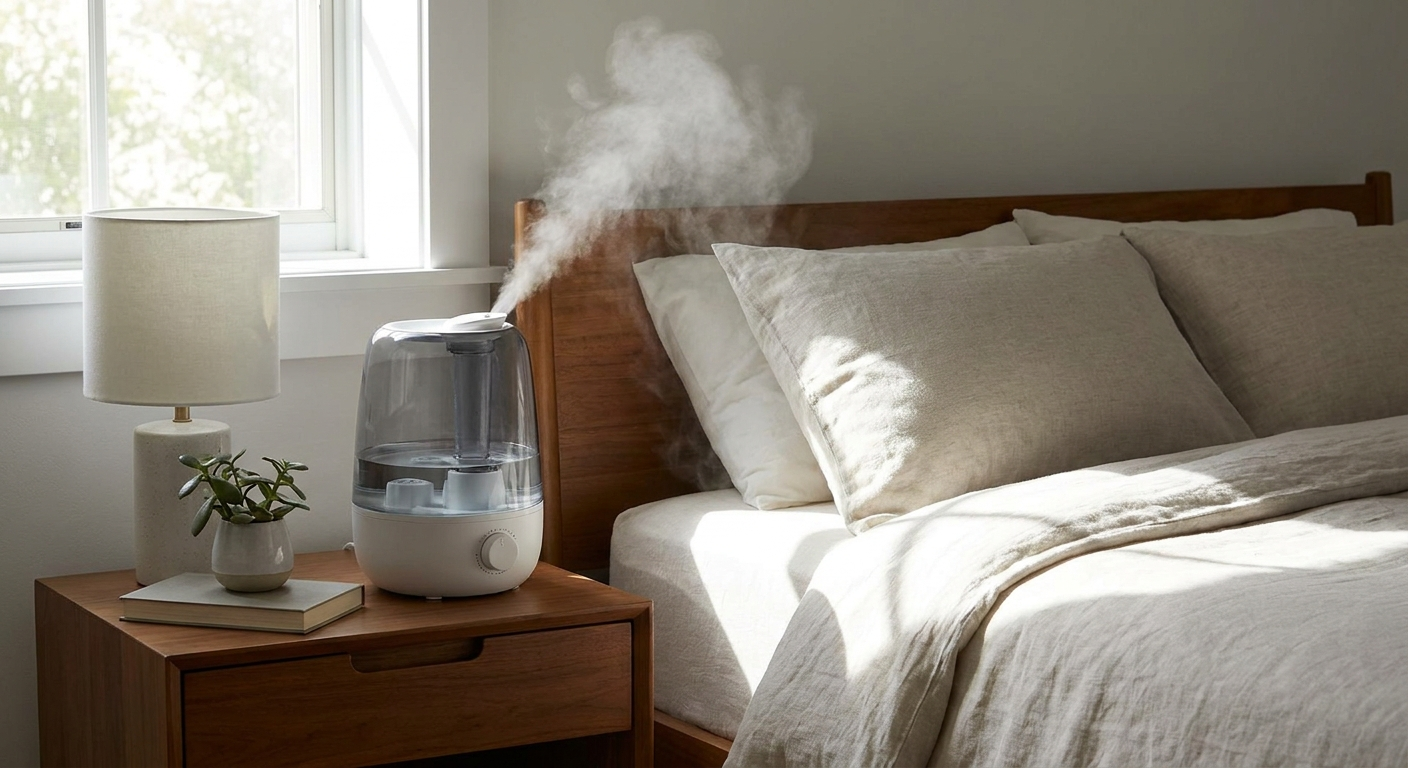 Best placement tips: humidifier near the bed, not aimed at the face