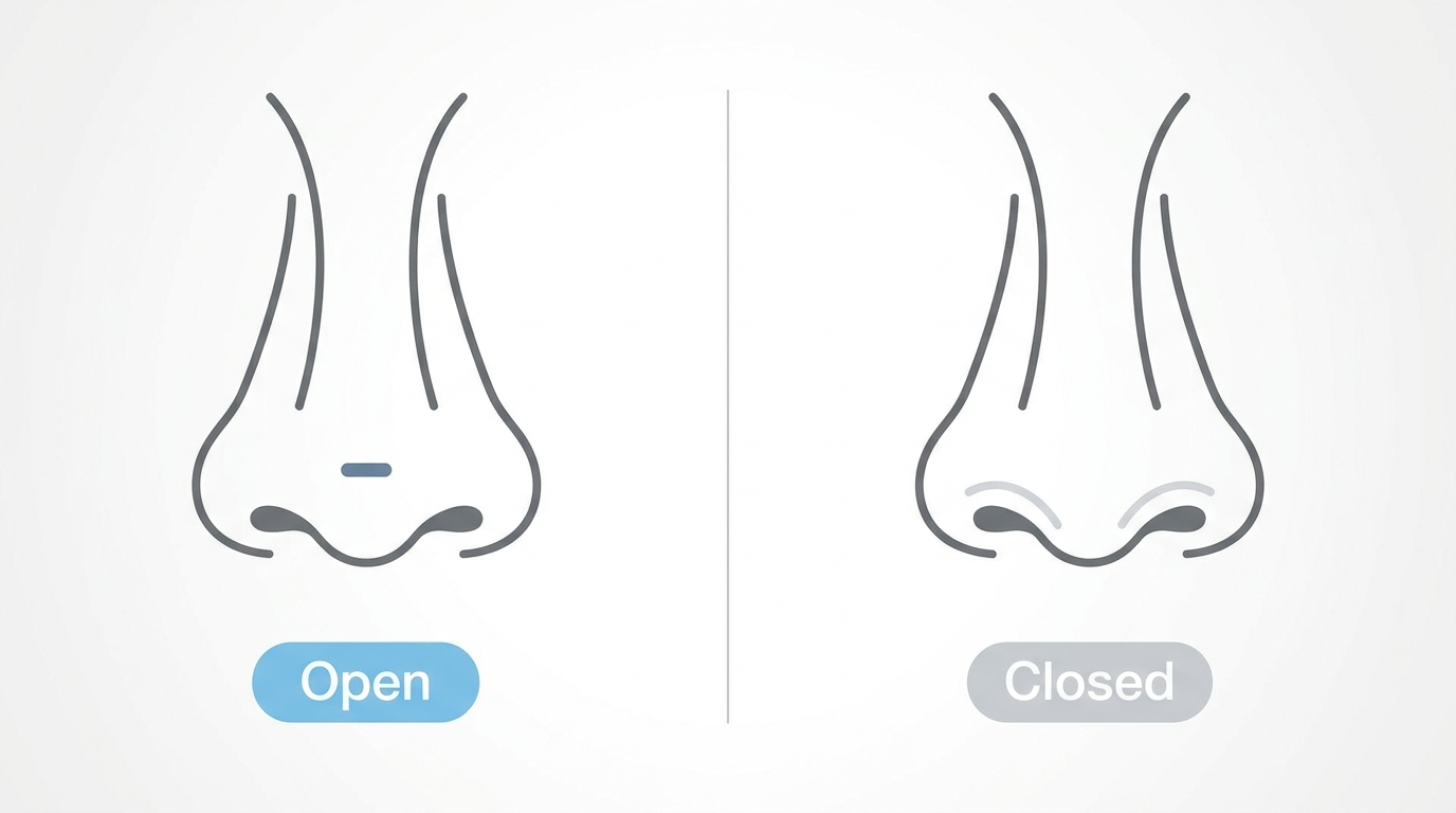 Open vs Closed septorhinoplasty incision comparison