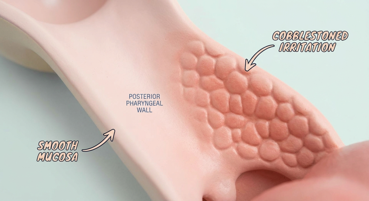 Cobblestone Throat: Causes, Symptoms, and What Cobblestoning on the Pharyngeal Wall Means