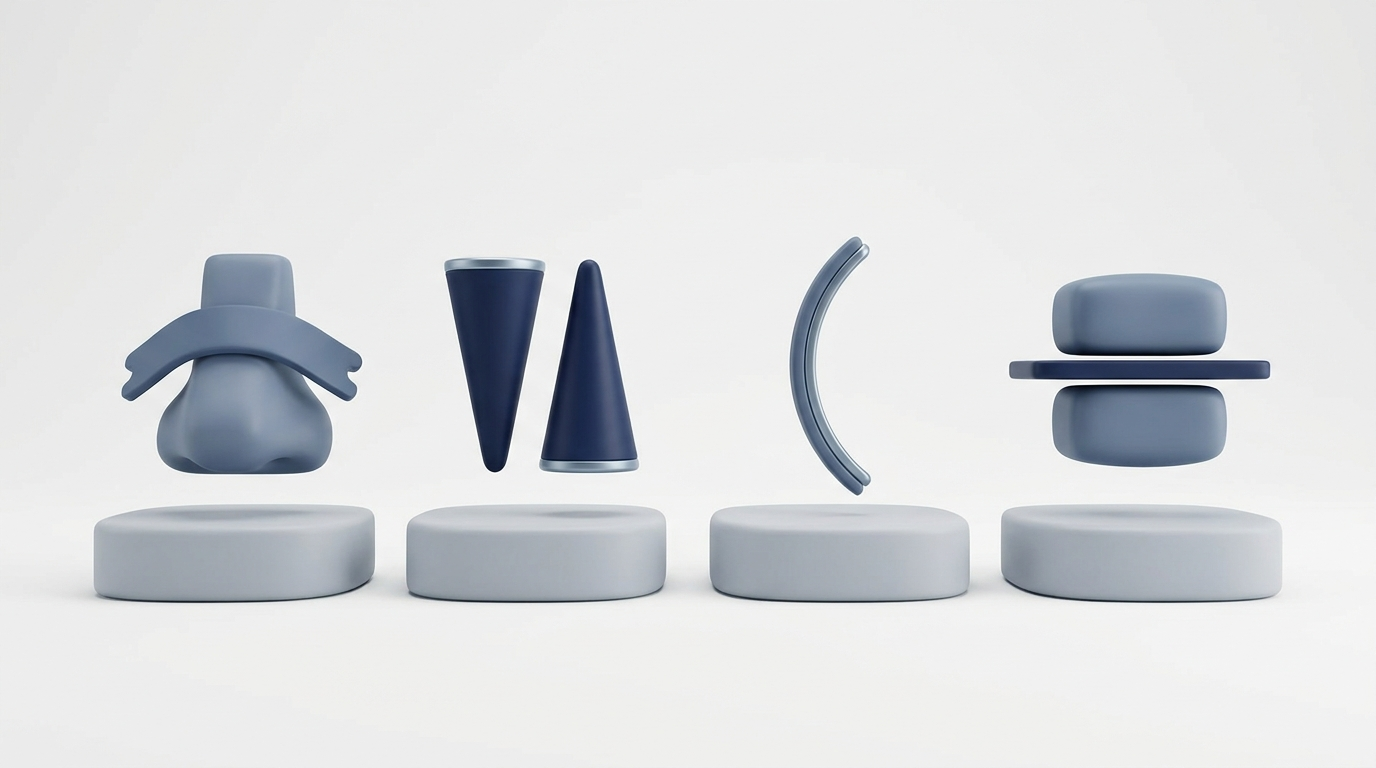 Treatment spectrum: nasal strip, dilators, implant, spreader graft