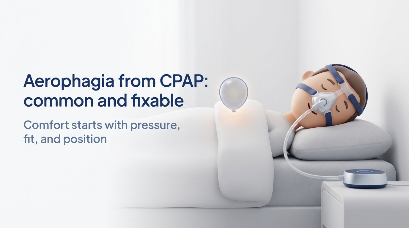 Aerophagia from CPAP: Causes, Symptoms, and How to Stop Swallowing Air While Sleeping