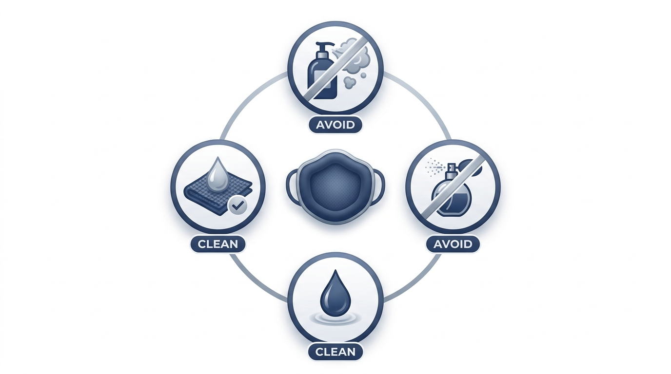 Dermatitis triggers and fixes: avoid residues and fragrance, use neutral cleaning