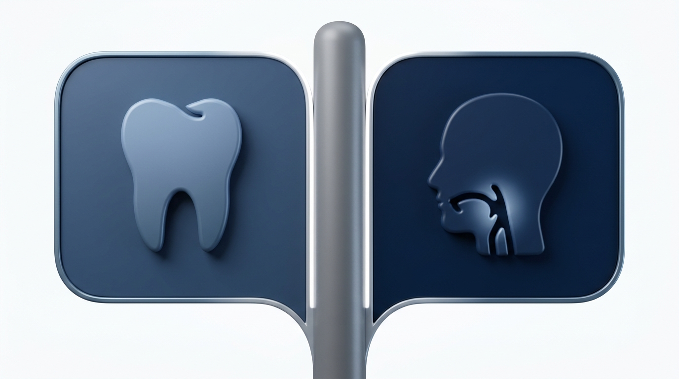 Dentist vs ENT decision signpost image