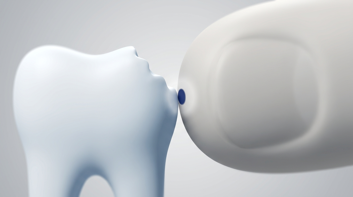Mechanical irritation: sharp tooth edge rubbing cheek