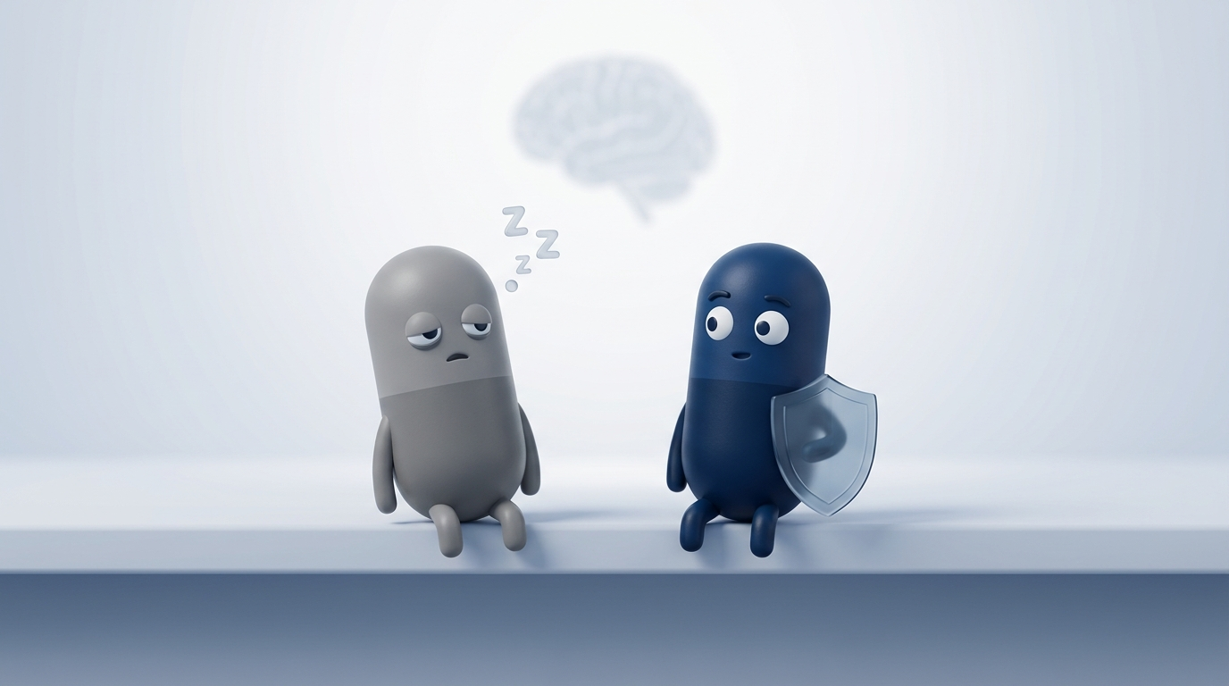First- vs second-generation antihistamines: drowsy vs alert pill characters