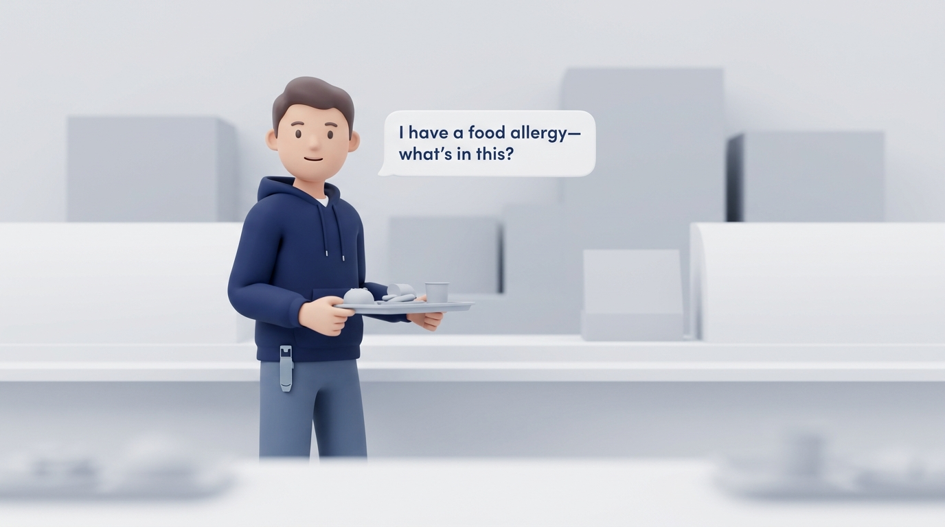 Teen food-allergy self-advocacy in cafeteria