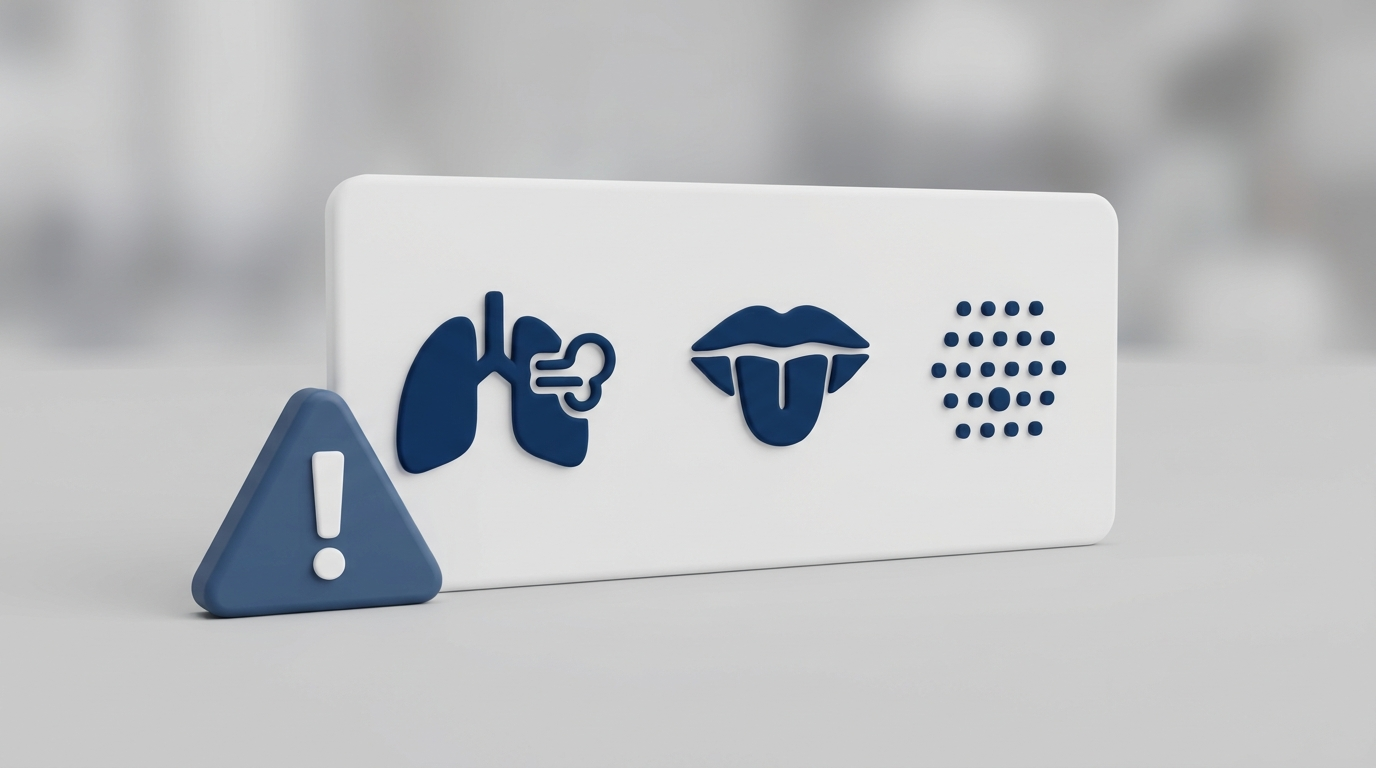 Emergency red flags icons