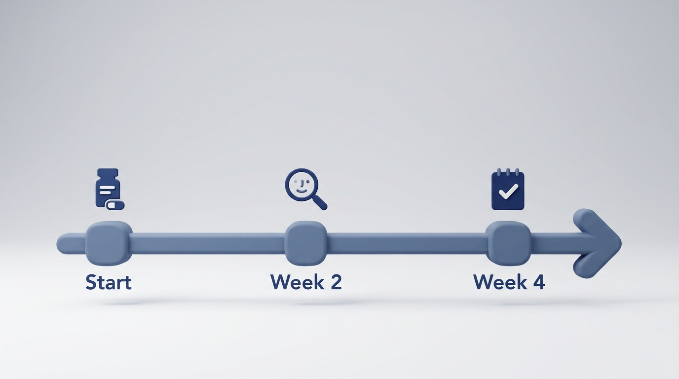 Safe trial timeline with check-ins