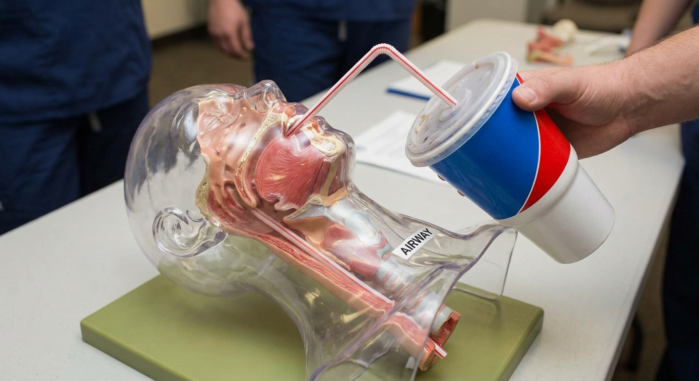 Airway straw analogy for upper airway collapse