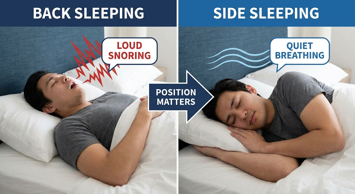 Position matters: back vs side snoring pattern