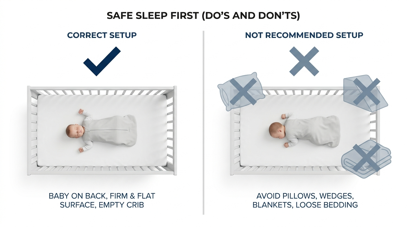 Safe sleep do’s and don’ts for infants