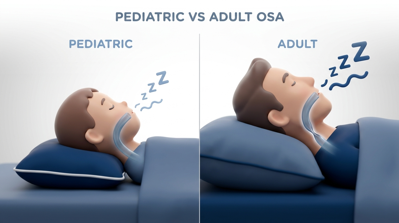 Pediatric vs Adult Obstructive Sleep Apnea: Key Differences in Symptoms, Causes, and Treatment