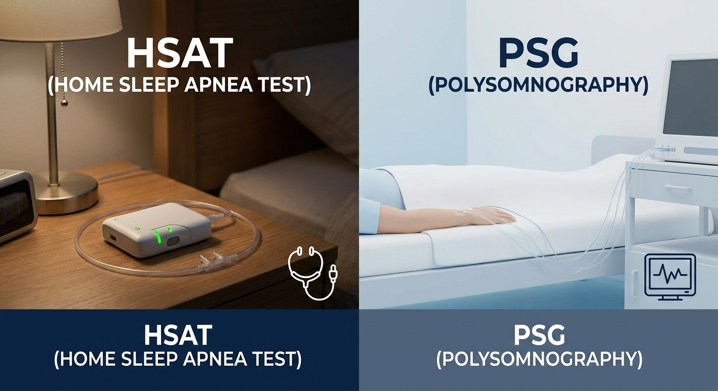 Testing options: home sleep apnea test kit versus in-lab polysomnography setup