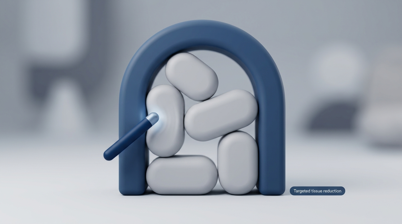 Abstract VOAT concept with RF wand reducing tongue-base crowding