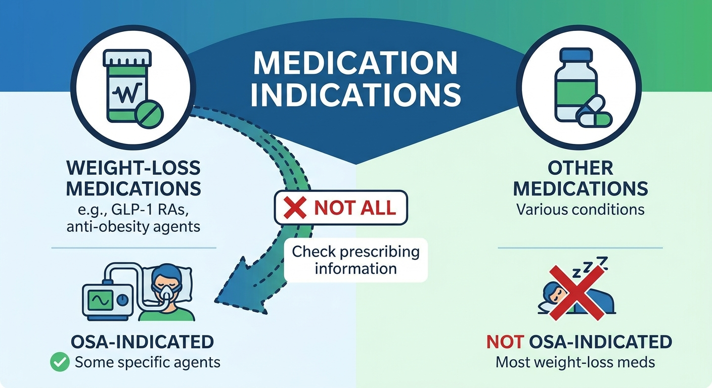 Medication indications: Ozempic not OSA-indicated