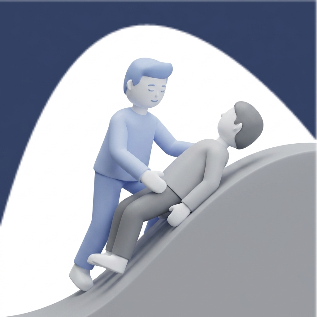 Do’s during an episode: calmly guiding someone back to lie down