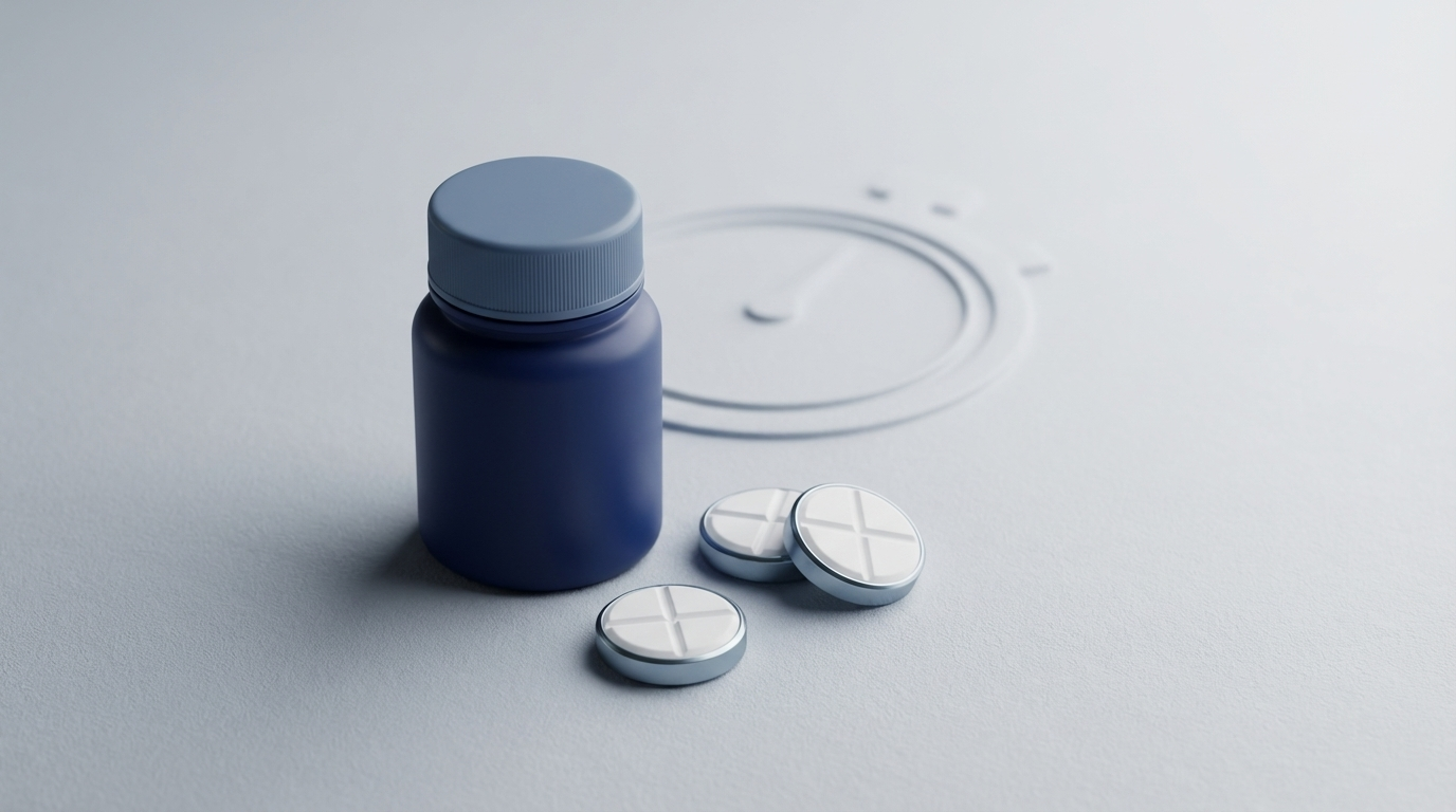 Short burst of oral steroids suggested by pills with a subtle stopwatch